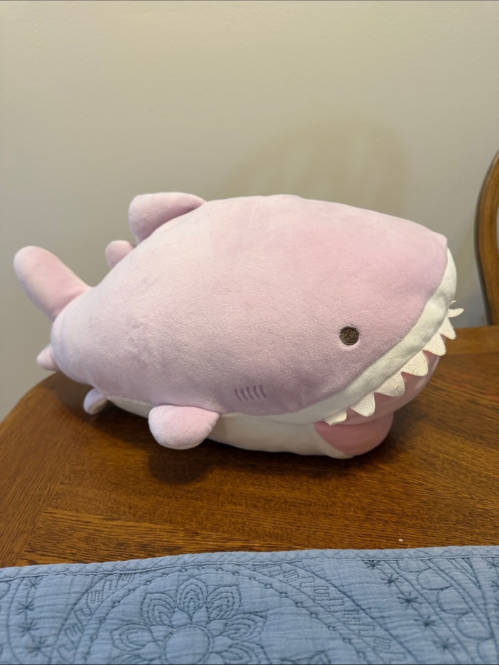 Jinbesan Whale Shark Mochimochi Stuffed Toy Plush Open Mouth Samesan